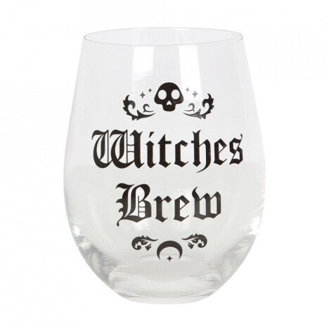 Pahar de vin negru Witches Brew 12.2 cm